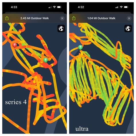 Apple Watch Ultra GPS outperforms Series 4 in this exercise test