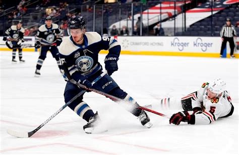 Hagels Ot Goal Lifts Blackhawks Over Blue Jackets 4 3 Barrie News