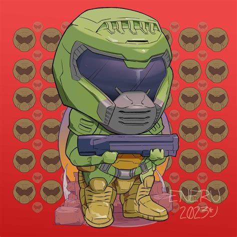 Doomguy by enerudani on DeviantArt