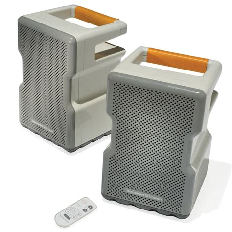 The Rechargeable Indoor/Outdoor Wireless Speakers - Hammacher Schlemmer