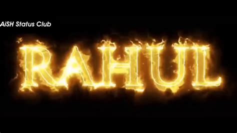 Rahul Name Fire Intro Best Intro Rahul Rahul Name