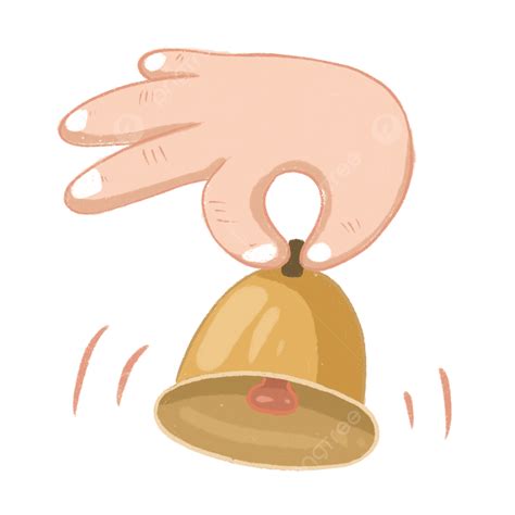 Hand Bell Hd Transparent Hand Bell Cartoon Bell Cartoon Hand Cartoon