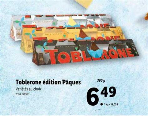 Promo Toblerone Dition P Ques Chez Lidl Icatalogue Fr