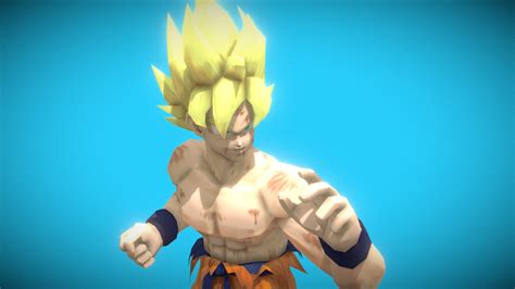 Goku Super Saiyan Download Free 3d Model By 3d Resource Lopuh22721 [cb8e20c] Sketchfab