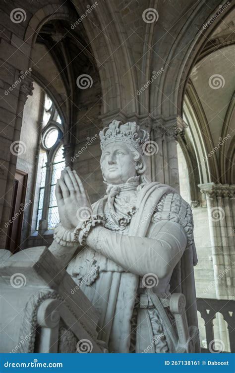 Tomb of King Louis XVI, in Basilica of Saint-Denis Stock Image - Image ...