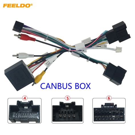 FEELDO Adaptador de Cable de alimentación de Audio para coche CD DVD