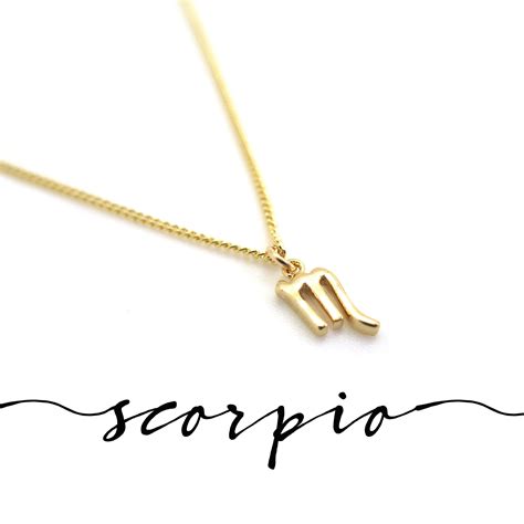 Gold Scorpio Necklace