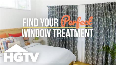 How To Pick The Perfect Window Treatments Hgtv Youtube