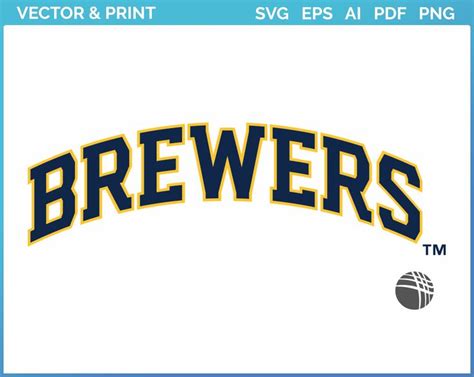 Milwaukee Brewers Wordmark Logo 2020 Baseball Sports Vector Svg