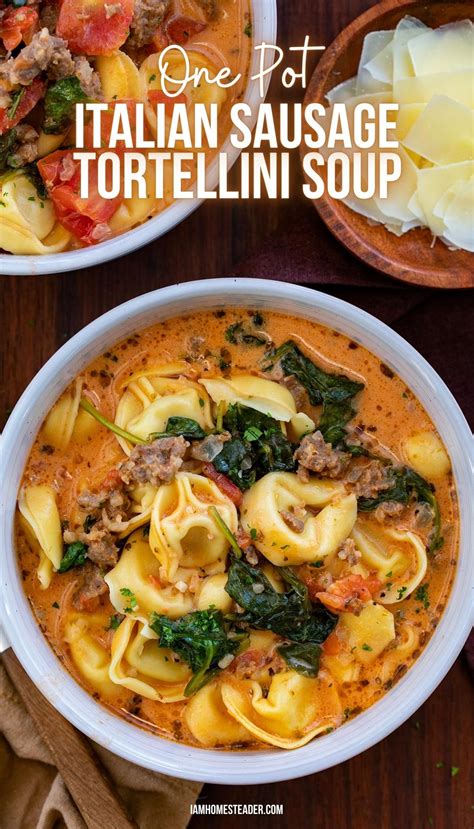 One pot italian sausage tortellini soup – Artofit