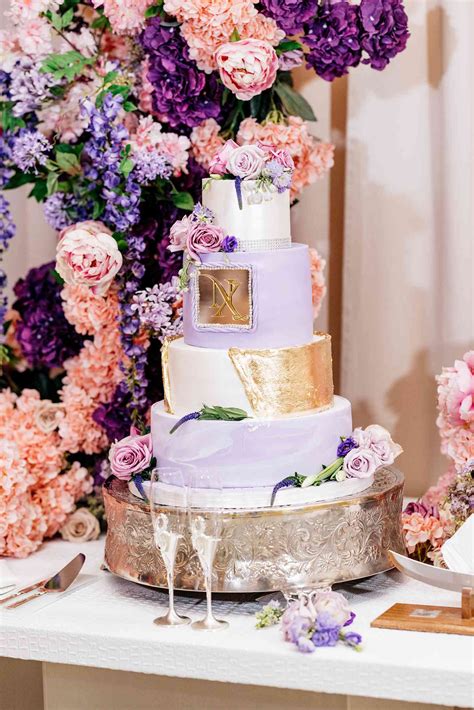 20 Purple Wedding Cake Ideas For A Striking Look