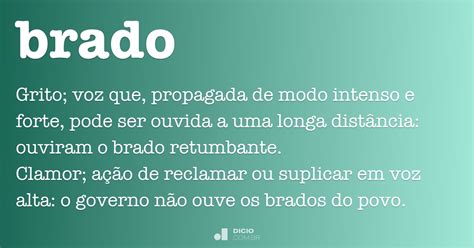 Brado - Dicio, Dicionário Online de Português