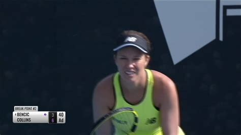 Match Highlight Danielle Collins 2 Vs 0 Belinda Bencic WTA Adelaide