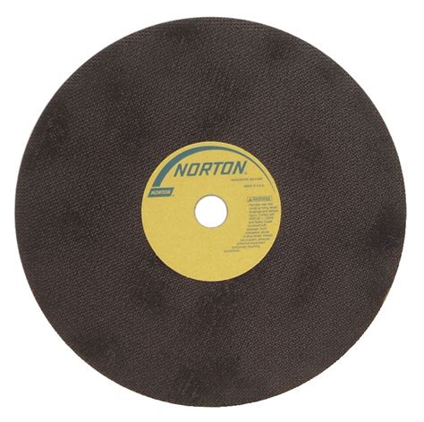 Norton Type 1 Aluminum Oxide Straight Grinding Wheel 12 In 1 In Arbor Hole Size 60 Grit