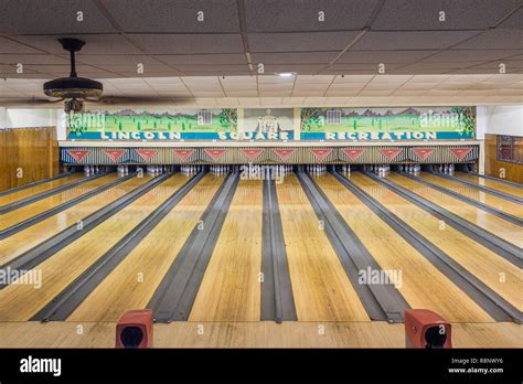 Bowling Alley Lane Floor