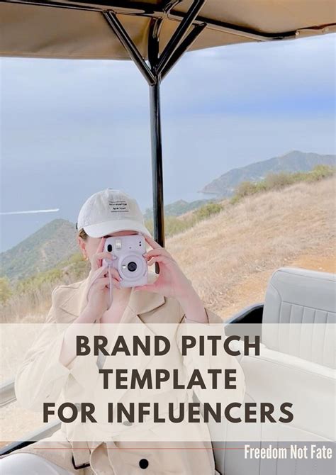 Influencer Brand Pitch Template Brands Only Etsy