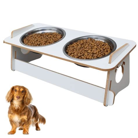 Comedouro Cachorro Elevado Duplo Pet Tigela Ra O Inox Saud Vel