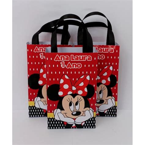 15 Sacolinha Surpresa Personalizada Tema Minnie Shopee Brasil