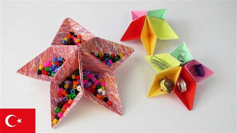 Y Ld Z Kutu Depolama Yap M Kendin Yap Kolay Origami Projeleri