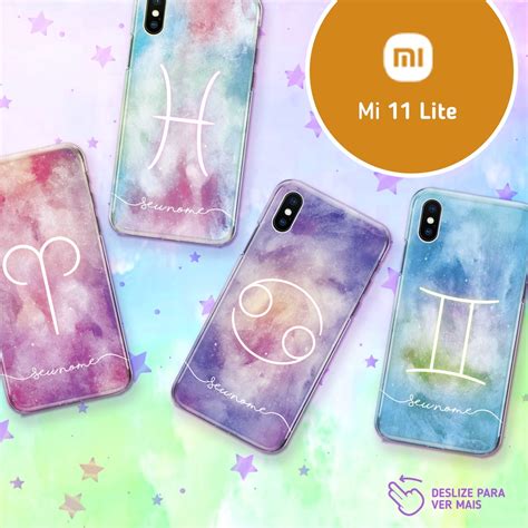 Capa Capinha Xiaomi Mi Lite Signos Personalizada Nome