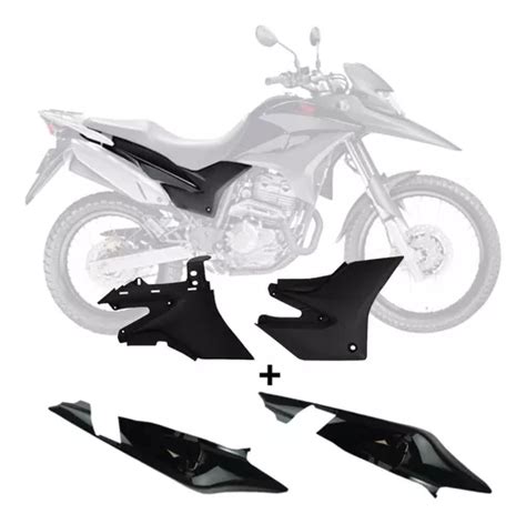 Kit Tampa Lateral Completa Para Xre 300 2010 2011 2012 4 Pçs