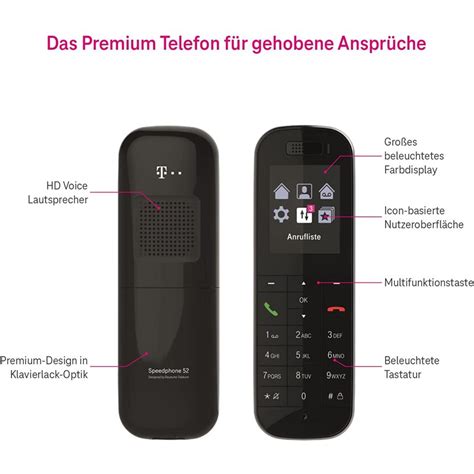 Telekom Speedphone 52 Black GreaTecno