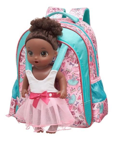 Mochila Baby Alive De Costas Infantil Escolar Estojo Parcelamento