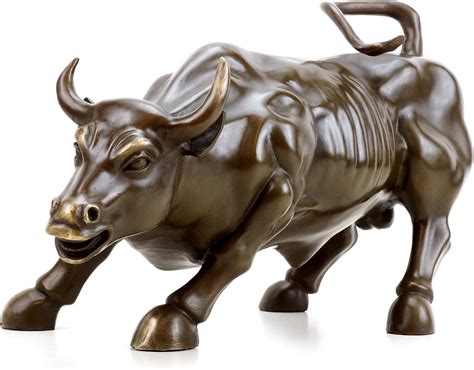 Kunst Ambiente Wall Street Bull Sculpture Bronze Stock Exchange