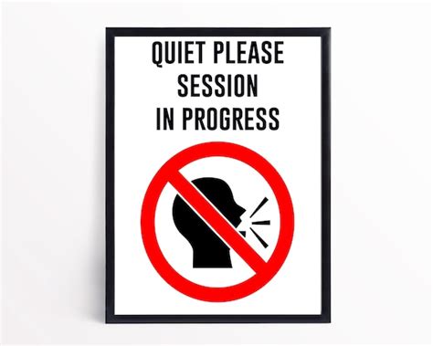 Quiet Please Sign Do Not Disturb Sign Silence Sign Session | Etsy