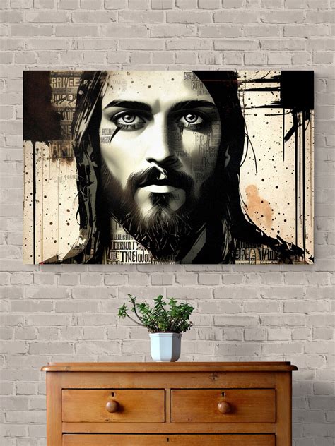 Modern Art Jesus Poster Jesus Wall Art Modern Jesus Wall Decor Christ Contemporary Art Jesus