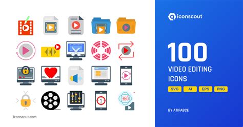 Download Video Editing Icon pack Available in SVG, PNG & Icon Fonts