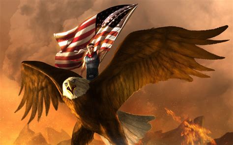 Details More Than 62 Cool American Flag Eagle Wallpaper Super Hot In