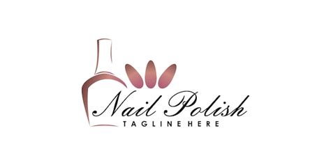 Premium Vector Nail Beauty Salon Logo Design Vector With Creative