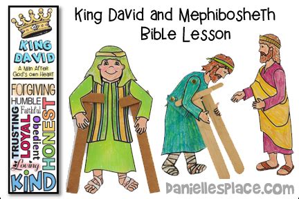 David and Mephibosheth Lesson with Bible Crafts and Activities