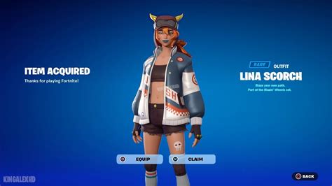 How To Get Lina Scorch Skin Free In Fortnite Unlocked Lina Scorch Skin Youtube