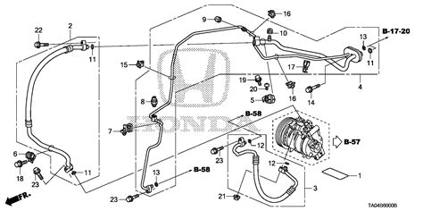 Honda Accord Pipe Assy Air Conditioner Hoses Pipes 80321 TA5 A01