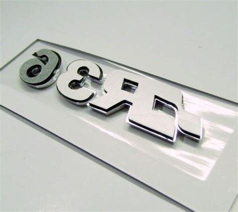 Original Volkswagen VW R36 Emblem Badge Lettering Chrome