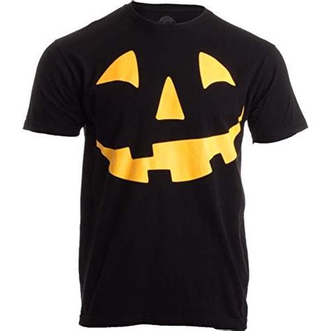 Cara De Jack O Lantern Que Brilla En La Oscuridad Camiseta Unisex Con