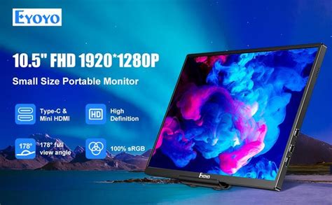 Features Details Portable Monitor For Laptop Eyoyo 10 5 Inch Small