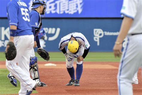 Dena桑原将志が途中交代 走塁中に右ふくらはぎの張り 7月1日・中日戦 カナロコ By 神奈川新聞