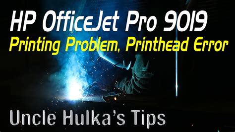 Hp Officejet Pro Printing Problem Printhead Errors Youtube