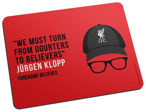 Personalised Liverpool Fc Champions 2020 Klopp Mouse Mat From Go Find A