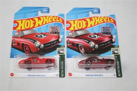 HOT WHEELS SUPER Treasure Hunt Mercedes Benz 300 SL avec protection scellée en usine EUR 55 55