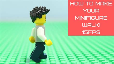 How To Make Your Lego Minifigure Walk Lego Stop Motion 15fps Walk