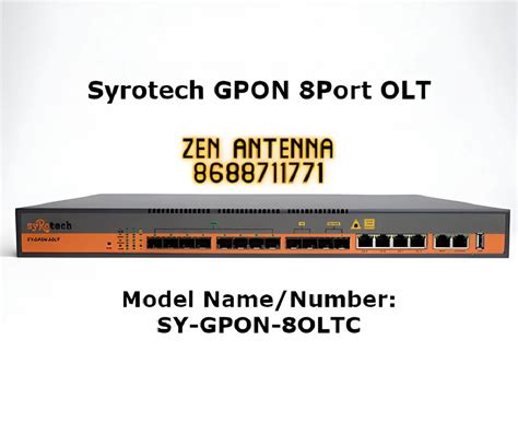 Syrotech Gpon 8 Port Olt For Networking At Best Price In Mumbai ID