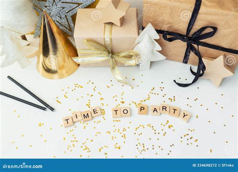 Christmas Party Time Confetti Ts Ribbon Stars Party Time