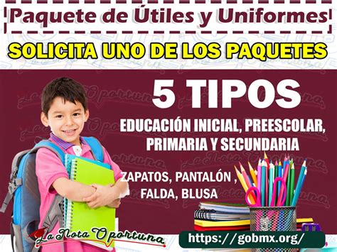 Entrega De Uniformes Y Tiles Escolares Gratuitos Solicita Uno Para Tu