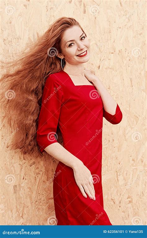 Beautiful Ginger Girl With Long Hair Stock Image Image Of Fashion Long 62356101