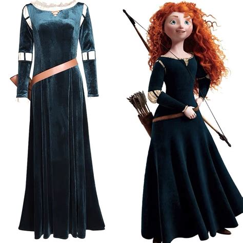 Brave - Princess Merida Cosplay Halloween Costume Cosplay - Walmart.com