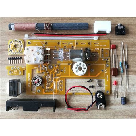 2P2 Tube Single Light MW Radio Kit Simple Radio Receiver Kit (without Shell) for DIY - Free ...